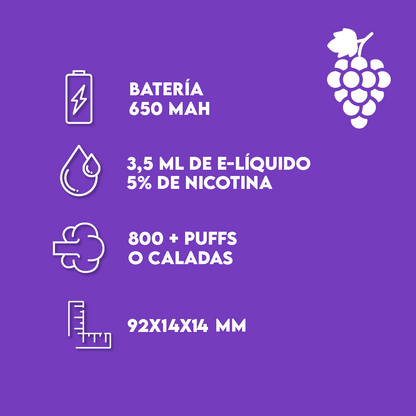 Glucloud Grape Soda Large 5% Nicotina